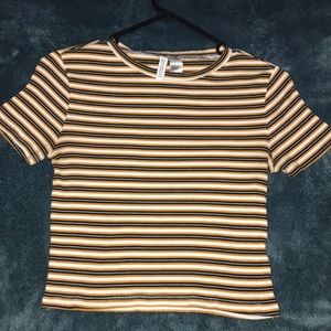 Ribbed Striped T-shirt 💛